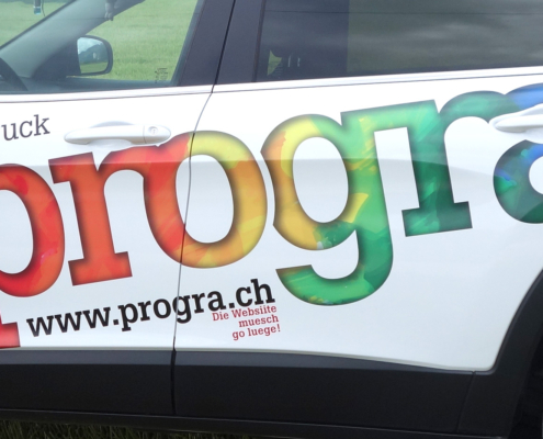 progra - Für Ihre Fahrzeugbeschriftung-Autobeschriftung in Oensingen Ihr Partner