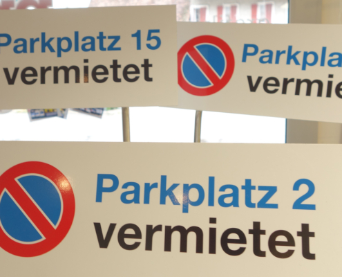 Schild für Parkplatz - progra Oensingen