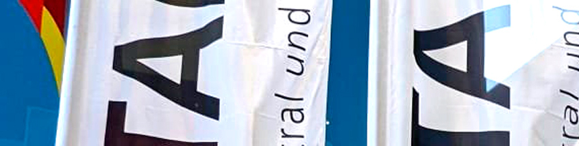 Fahne mit Fahnenmast/Fahnenstange - Fahnendruckerei