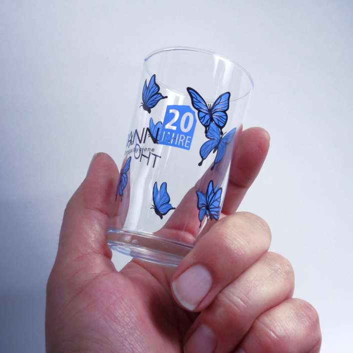 Weinglas mit Druck - Glasdruck